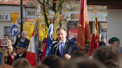 Prezydent Andrzej Duda na 100. rocznicy odzyskania niepodległości w Kolbuszowej_22